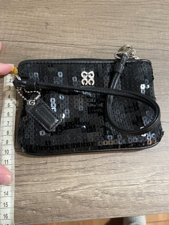 Coach black sequins evening universal small wristlet - Picture 7 of 7